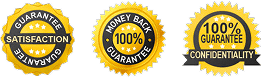 Satisfaction, Money Back, and Confidentiality Guarantees